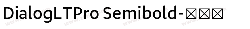 DialogLTPro Semibold字体转换